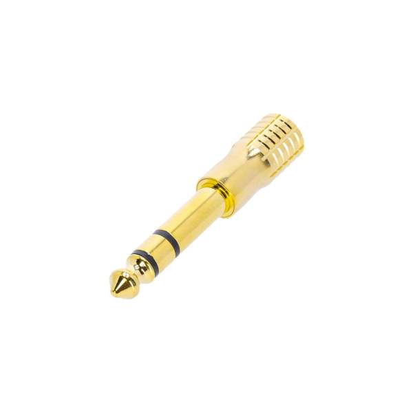 4 STAR A MF3 JM3 GOLD Adapter Miniklinke female stereo auf 6,3 mm Klinke male stereo