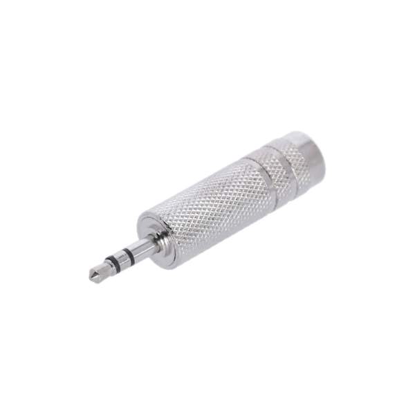 4 STAR A JF3 MM3 METAL Adapter 6,3 mm Klinkenbuchse TRS auf 3,5 mm Klinke TRS