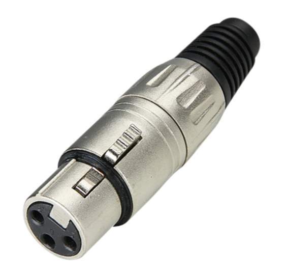 7898 XLR Stecker female silber