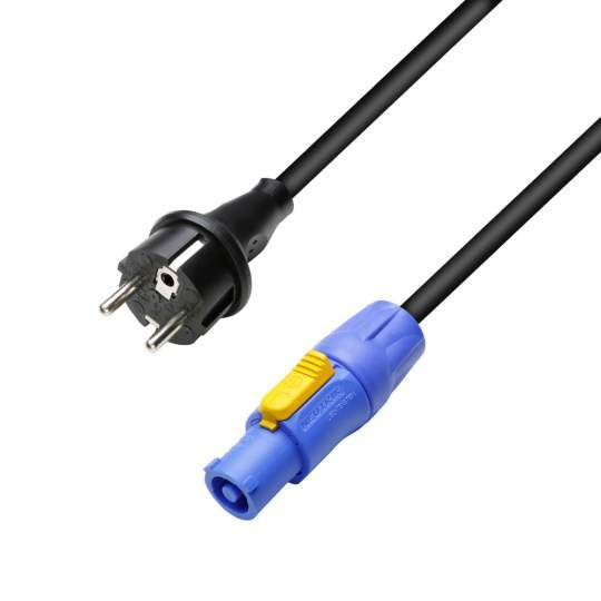 8101 PCON 0500 Netzkabel CEE 7/7 - Powercon 1.5 mm² 5 m