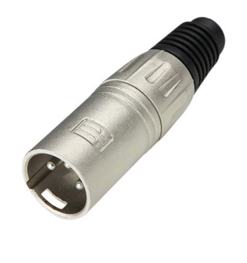 7899 XLR Stecker male silber